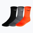 Mizuno Training running socks 3 pairs Black/Melange/Soleil 32GX2505Z96