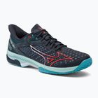 Men's tennis shoes Mizuno Wave Exceed Tour 5 CC collegiate blue/soleil/tanager turquoise
