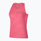 Women's running tank top Mizuno Aero Tank sunkissed coral