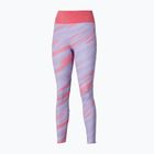 Women's running leggings Mizuno 7/8 Printed pastel lilac