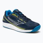 Men's tennis shoes Mizuno Break Shot 4 AC dress blues / jet blue / sulphur spring