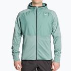 Men's Mizuno Warmalite Hybrid FZ mineral blue/black running jacket