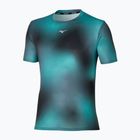 Men's Mizuno Core Graphic Tee aquifer running shirt