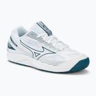 Men's volleyball shoes Mizuno Cyclone Speed 4 white/sailor blue/silver