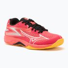 Mizuno Lightning Star Z7 radiant red/white/carrot curl children's volleyball shoes