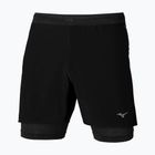 Men's Mizuno ER 5.5" 2IN1 running shorts black