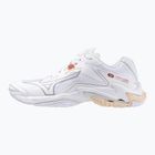 Women's volleyball shoes Mizuno Wave Lightning Z8 white/aleutian/cloud pink