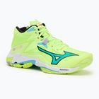 Mizuno Wave Lightning Z8 Mid volleyball shoe neo lime/black/splish splash