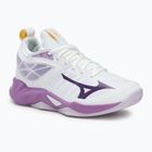Women's volleyball shoes Mizuno Wave Dimension white/patrician purple/quince