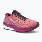 Women's running shoes Mizuno Wave Skyrise 5 mineral red/white sand/violet quartz