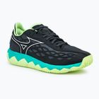 Men's tennis shoes Mizuno Wave Enforce Tour CC black/white/mizuno neo lime