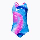 Nike Tie Dye Spiderback children's one-piece swimsuit blue NESSC719-458