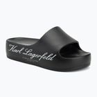 Women's flip-flops KARL LAGERFELD Kobo II Hotel Logo black eco eva