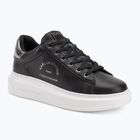 KARL LAGERFELD women's shoes Kapri Maison black leather w/silver
