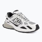 KARL LAGERFELD women's shoes Orion Sidetrim black leather/textile w/white