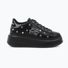 KARL LAGERFELD women's shoes Anakapri Autograph Studs black leather w/silver