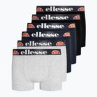 Ellesse Millaro boxer shorts 6 pairs black/grey/navy
