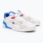 Lacoste men's shoes 47SMA0095 white / red / blue
