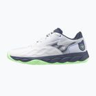 Men's tennis shoes Mizuno Wave Enforce Court AC white/ vintage indigo/ neo mint