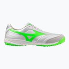 Men's football boots Mizuno Morelia Sala Pro TF white/neon green/galaxy silver