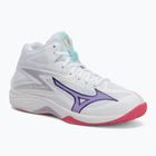 Women's volleyball shoes Mizuno Thunder Blade Z Mid white/violet indigo/camellaros