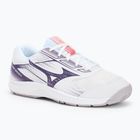 Mizuno Cyclone Speed 5 volleyball shoes white/violet indigo/camellia rose