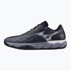 Mizuno Wave Enforce Court CC tennis shoes odyssey gray/white/blue granite