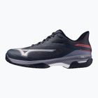 Mizuno Wave Exceed Court CC tennis shoes odyssey gray/white/blue granite