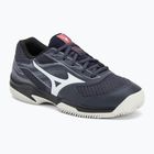 Mizuno Break Shot 5 CC tennis shoes odyssey gray/white/blue granite