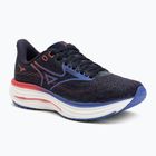 Women's running shoes Mizuno Wave Rider 29 odyssey gray/iris bloom/calypsocoral