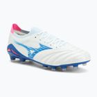 Men's football boots Mizuno Morelia Neo IV β Japan Md white/tanager turquoise/pink tetra
