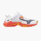Mizuno Wave Lightning Z8 white/fiery coral 2/citrus volleyball shoes