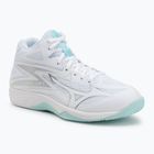 Women's volleyball shoes Mizuno Thunder Blade Z Mid white/blue tint