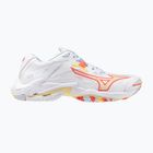 Women's volleyball shoes Mizuno Wave Lightning Z8 white/calypso coral/pale banana