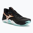 Volleyball shoes Mizuno Wave Momentum Elite black/tangelo/ice green