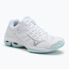 Women's volleyball shoes Mizuno Wave Voltage 2 white/blue tint