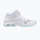 Women's volleyball shoes Mizuno Wave Voltage 2 Mid white/blue tint