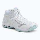 Women's volleyball shoes Mizuno Wave Voltage 2 Mid white/blue tint