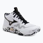 Volleyball shoes Mizuno Wave Momentum Elite Mid white/black/ge gold