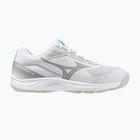 Children's volleyball shoes Mizuno Cyclone Speed 5 white/black/frozen emerald