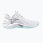 Women's volleyball shoes Mizuno Wave Momentum Pro white/blue tint