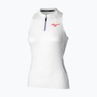 Women's Mizuno Daybreakers Printed Tank W white/icelandic blue T-shirt