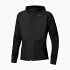 Men's Mizuno Warmalite Hybrid Full Zip Hooded Running Jacket black