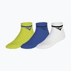 Socks Mizuno Training Mid With Line 3 pairs lightning yellow/ultramarine