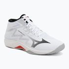 Volleyball shoes Mizuno Lightning Select Mid white/black/fiery red