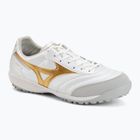 Football boots Mizuno Morelia Sala Pro TF white/football gold/galaxy silver