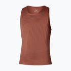 Men's running top Mizuno Tech Light Tank copper brown