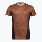 Men's running top Mizuno Active DryAeroFlow Graphic copper brown