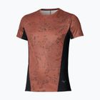 Men's running top Mizuno Active DryAeroFlow Graphic copper brown