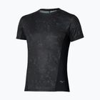 Men's running top Mizuno Active DryAeroFlow Graphic black/gray